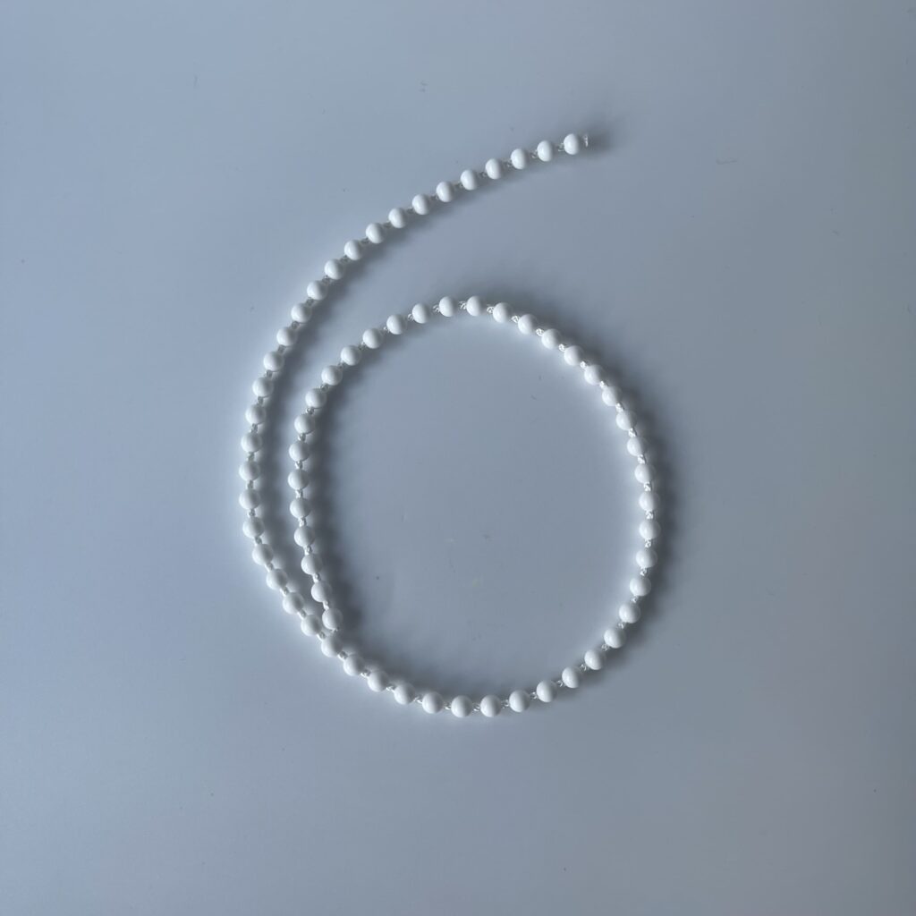 Chainette Plastique 4.5x6 Blanc